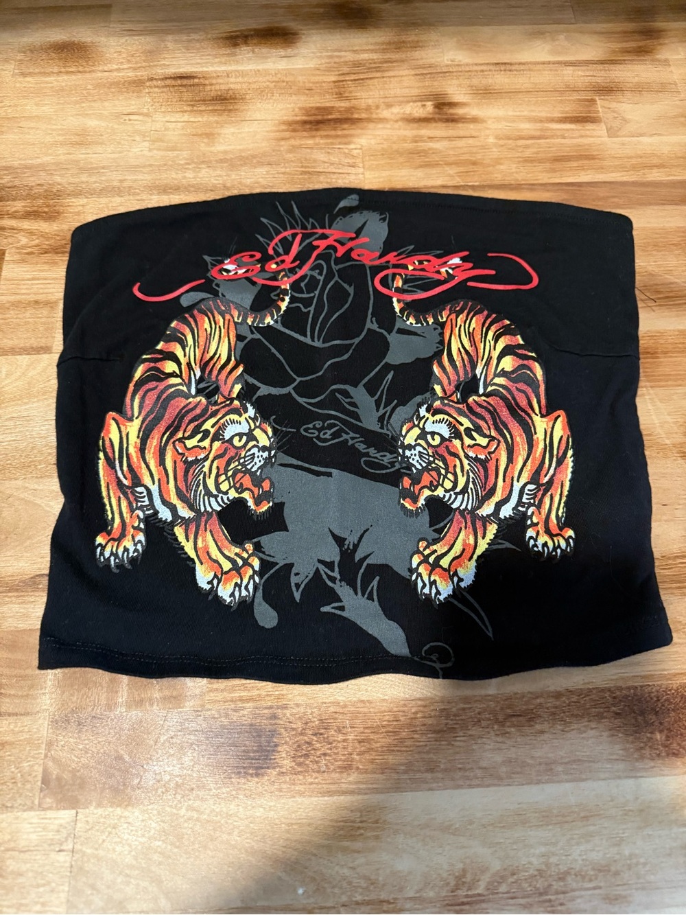 Ed Hardy Tiger Tube Top, Size: Small